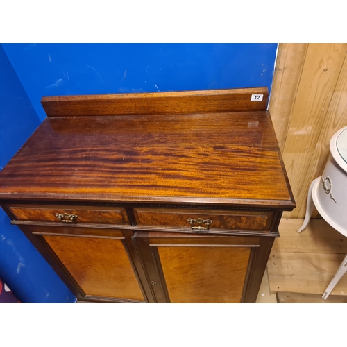 618 - Mahogany Cabinet (90cm Wide 50cm Deep 100cm Tall)