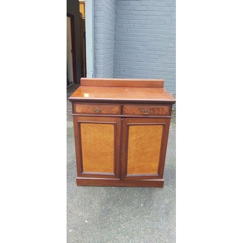 618 - Mahogany Cabinet (90cm Wide 50cm Deep 100cm Tall)