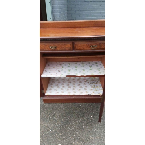 618 - Mahogany Cabinet (90cm Wide 50cm Deep 100cm Tall)