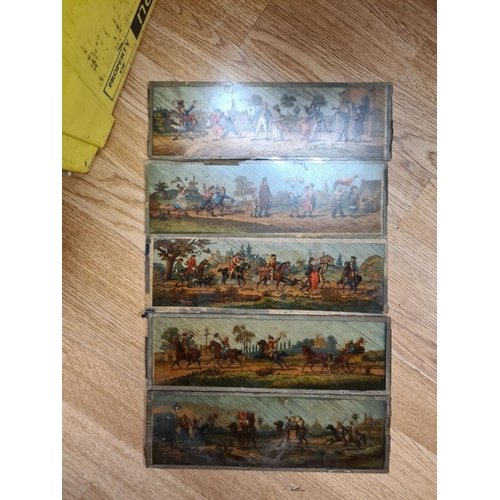 148 - Collection of Magic Lantern Slides Incl. Aladdin,  Peter Pan, Puss n Boots etc