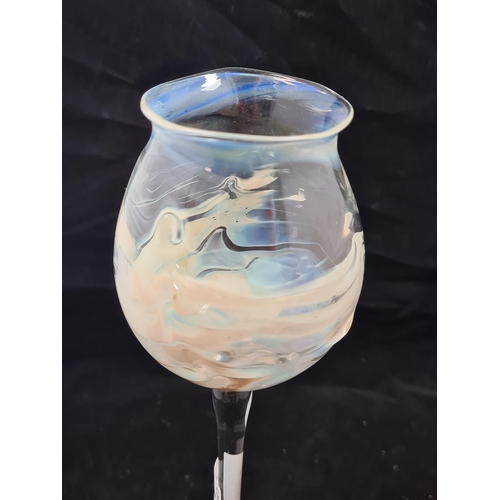 164 - Unusual Vintage Hand Blown Glass 9.5