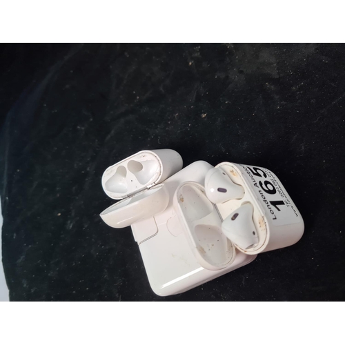 165 - Pair of Apple Airpods, an Empty Airpod Box and an apple Charger