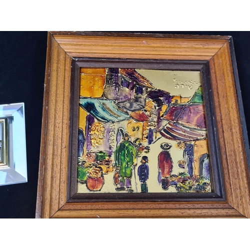 75 - Vintage CLASSICA JERUSALEM HANDICRAFT MADE OF CRISTAL SILVER plus one other