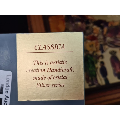 75 - Vintage CLASSICA JERUSALEM HANDICRAFT MADE OF CRISTAL SILVER plus one other