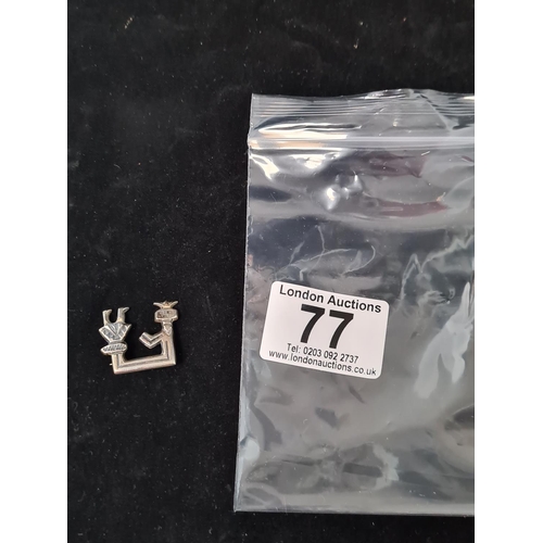 77 - Sterling Silver Badge