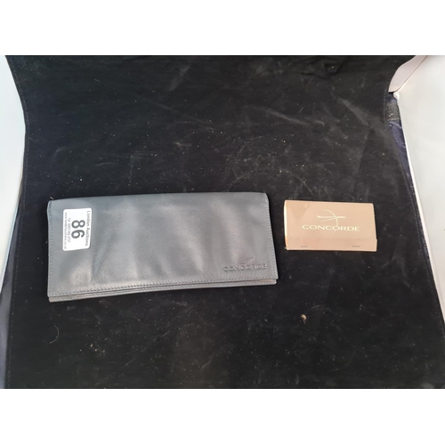 86 - Concorde Ticket Holder and Matchbox with Contents
