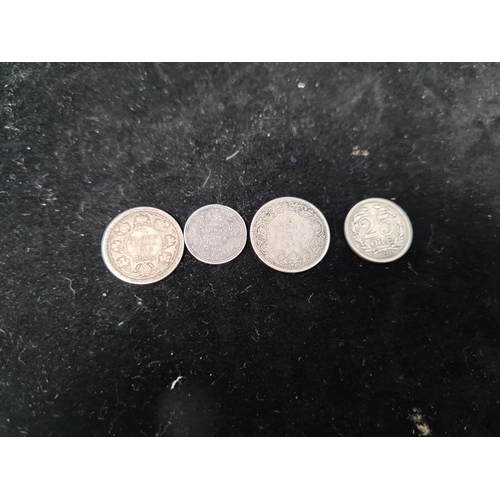142 - 4 Indian Victorian Silver Coins