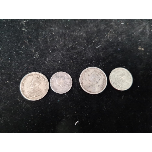 142 - 4 Indian Victorian Silver Coins