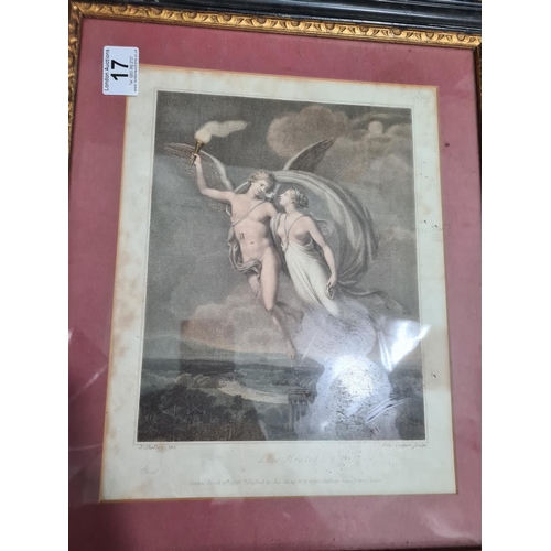 17 - After Samuel Shelley. A Pair of Etchings Love Wounded' and 'Love Healed 
engraved by Robert Cooper a... 