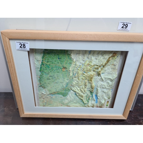 28 - 3D Relief Map of Eastern France in a Contemporary Frame 17