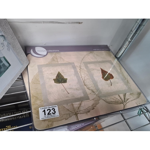 123 - 2 Boxes of New Placemats and a New Tea Light Holder Set