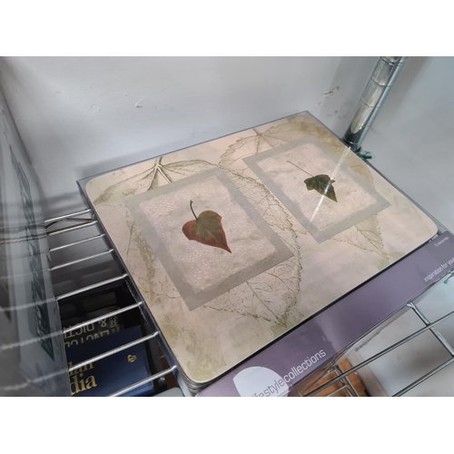 123 - 2 Boxes of New Placemats and a New Tea Light Holder Set