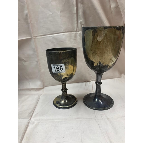 166 - 2 Silver Plated 1930s Trophies