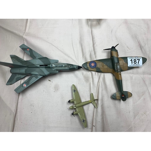 187 - 2 Dinky Planes and 1 Junkers Plane
