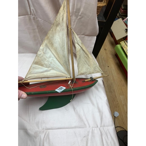 188 - A Star Yacht Model Boat and 1 Other