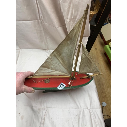 188 - A Star Yacht Model Boat and 1 Other