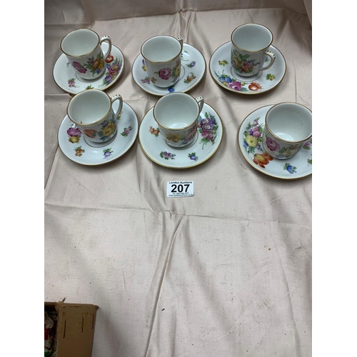 207 - Dresden Floral Tea Set