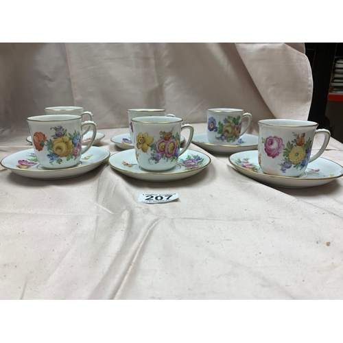 207 - Dresden Floral Tea Set
