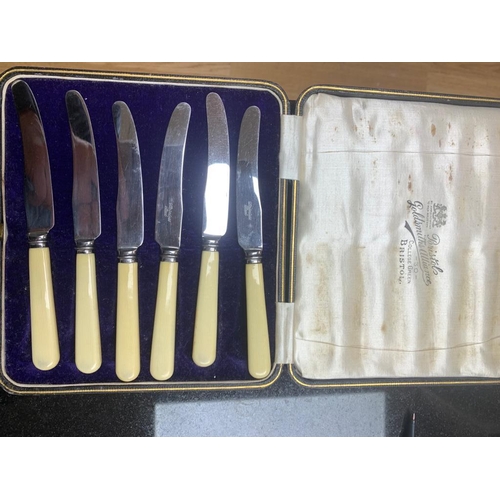 23 - Cased set of Knives