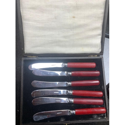 25 - Cased set of Knives