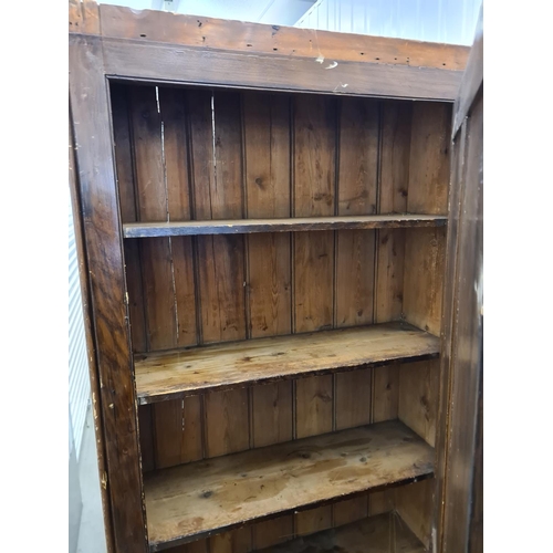 3a - Distressed Antique Larder Cabinet 
96cm W 208cm T 33cm D