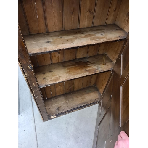3a - Distressed Antique Larder Cabinet 
96cm W 208cm T 33cm D