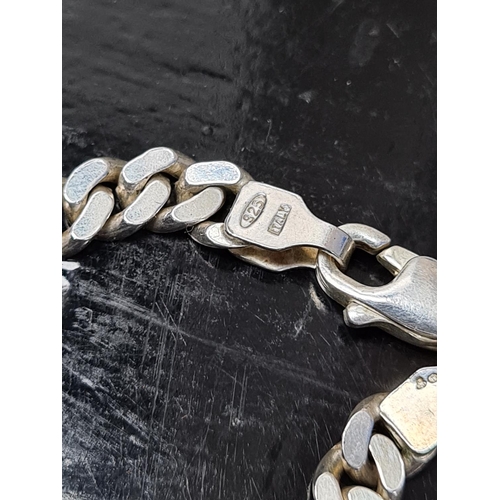 854 - Heavy Hallmarked Sterling Silver Chain and Pendant