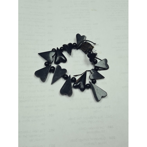 19 - Victorian Jet Bracelet