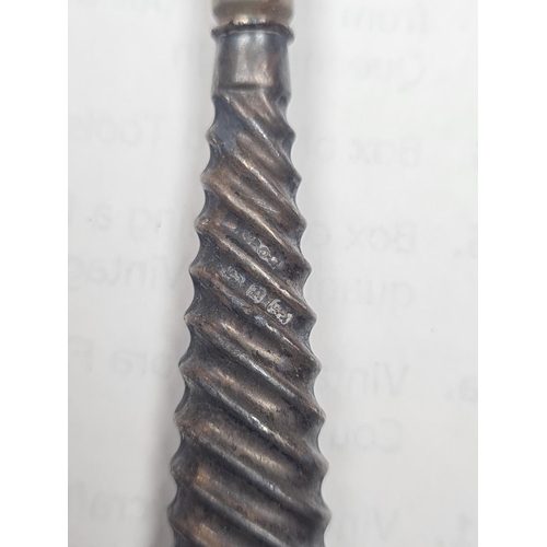 21 - Hallmarked Silver Handled Button Hook and Shoe Horn