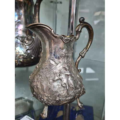 31 - Robert Hennell Victorian 4 Piece Hallmarked Silver Tea and Coffee Set Total weight 2864g