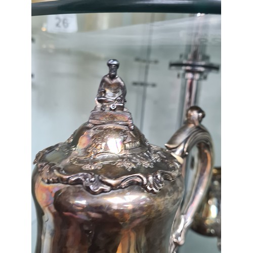 31 - Robert Hennell Victorian 4 Piece Hallmarked Silver Tea and Coffee Set Total weight 2864g