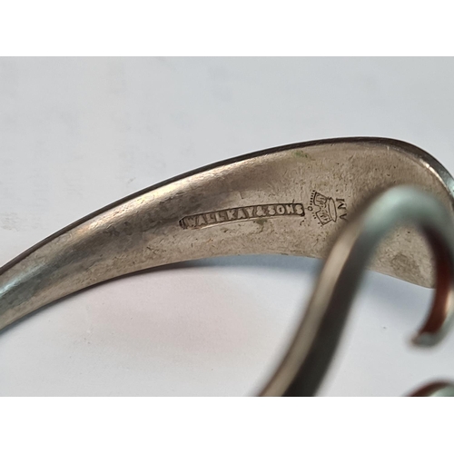 212 - Vintage Silver Plated Fork Fashioned into a Bangle