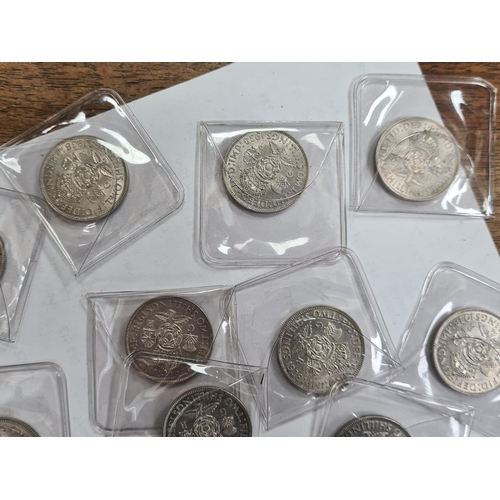 106 - Collection of 21 1938 2 Shilling Coins