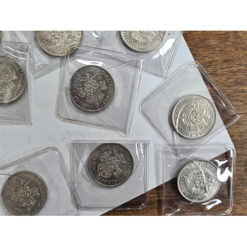 106 - Collection of 21 1938 2 Shilling Coins