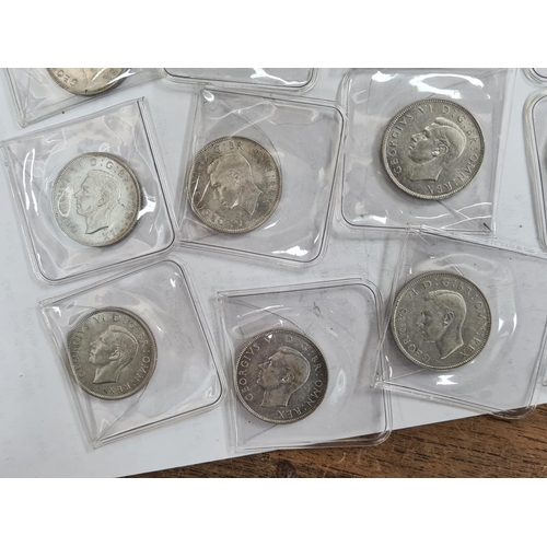 106 - Collection of 21 1938 2 Shilling Coins