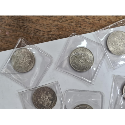 106 - Collection of 21 1938 2 Shilling Coins