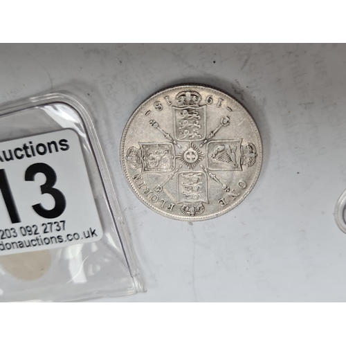 113 - 1919 George V One Florin Coin Graded EF