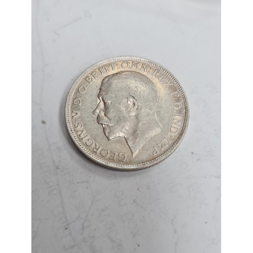 114 - 1917 George V One Florin Coin Graded EF
