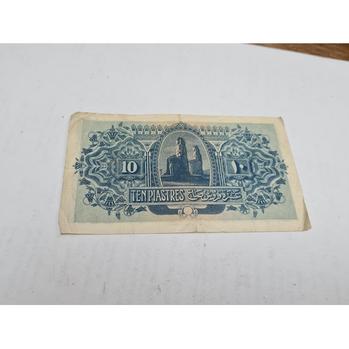 119 - EGYPTIAN 10 PIASTRES BANK NOTE 1917 - D/64 70639