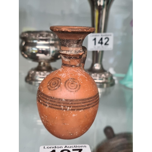 127 - Ancient Miniature Terracotta Cypriot Jug