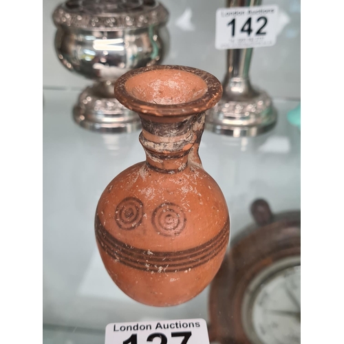 127 - Ancient Miniature Terracotta Cypriot Jug