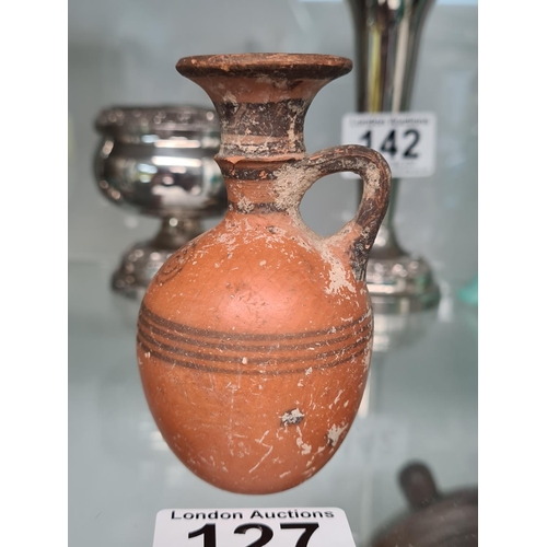 127 - Ancient Miniature Terracotta Cypriot Jug