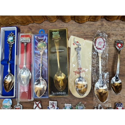 134 - Large Collection of Vintage Silver Plated Crested Teaspoons