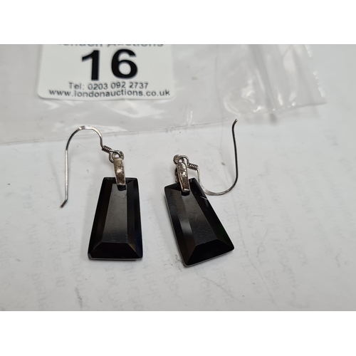 16 - Pair of Sterling Silver Earrings