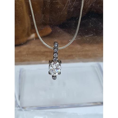 19 - Sterling Silver Necklace and Pendant