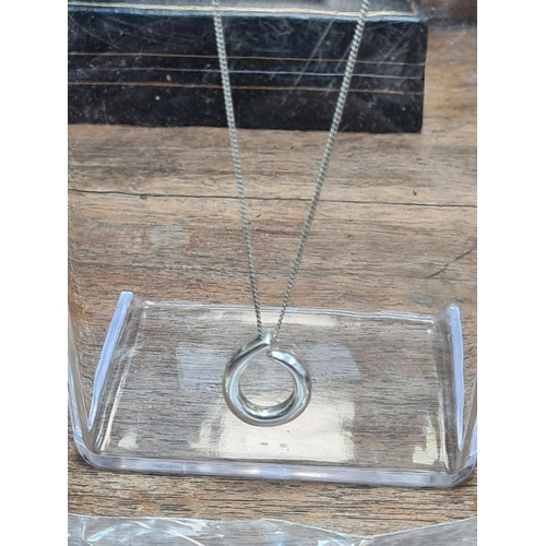 21 - Sterling Silver Necklace and Pendant