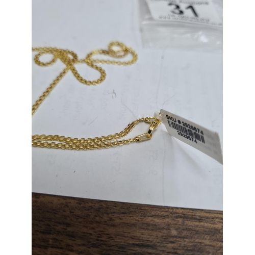 31 - Gold On Sterling Silver Necklace