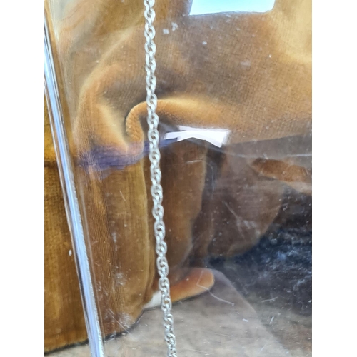 64 - Silver St Christopher's Medal on a Sterling Silver Chain