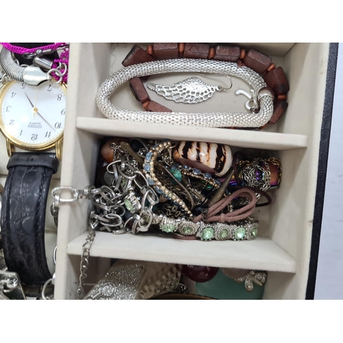 84 - Jewellery Box and Contents