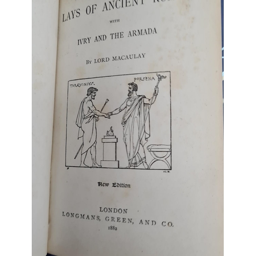 96 - Lays of Ancient Rome 1882 Hardcover by Lord Macaulay Published by Longmans Green & Co